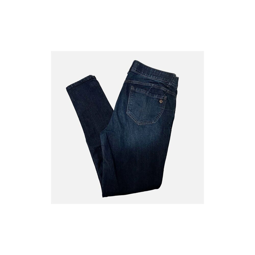 Democracy Ab Solution Dark Indigo Booty Lift Jeggings Size 12 - Picture 4 of 7